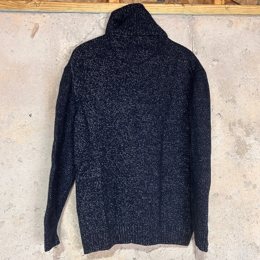 JoS A Bank exclusive collection wool navy blue knit collared sweater 2XL